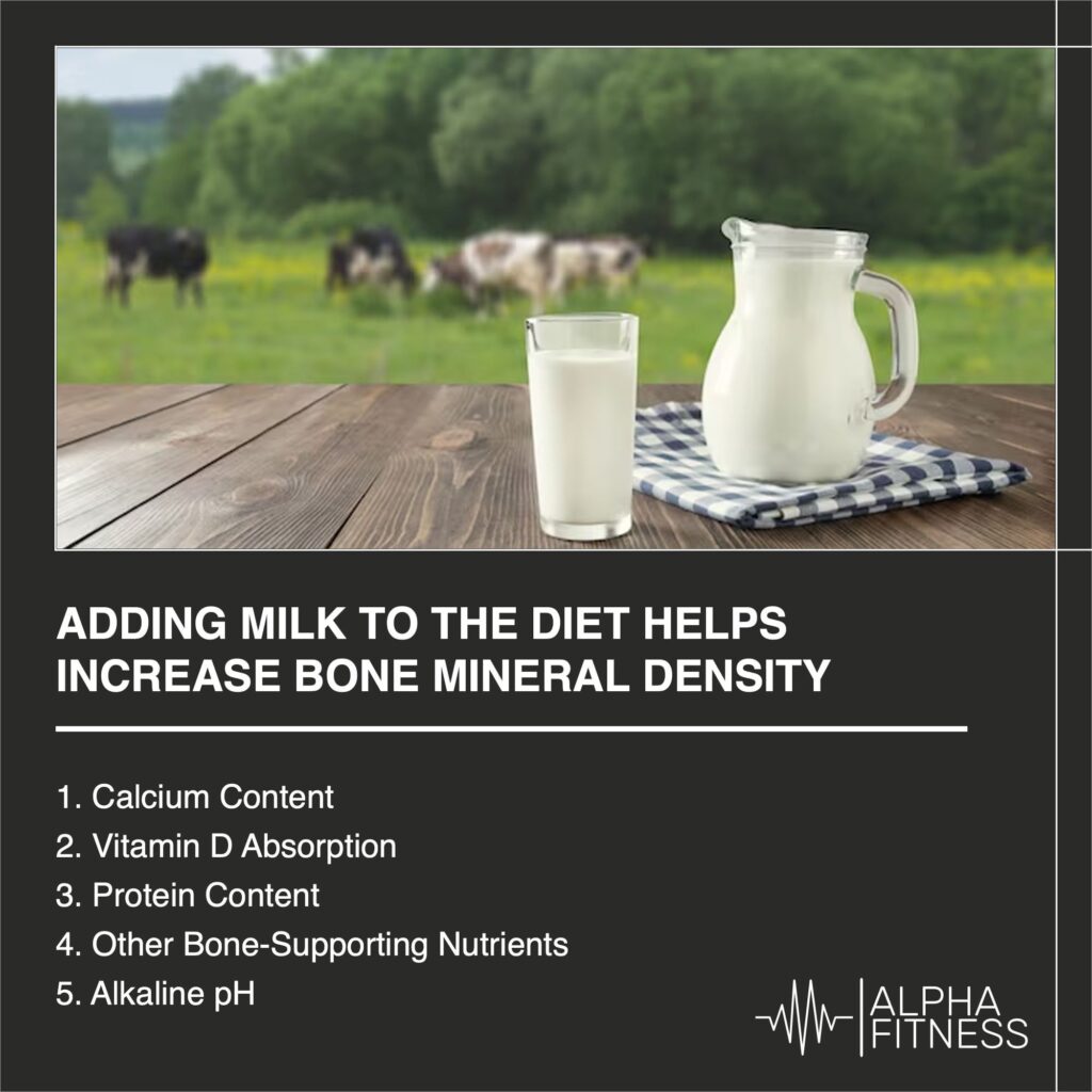 Adding milk to the diet helps increase bone mineral density - AlphaFitness.Health
