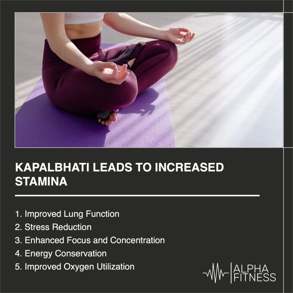 Kapalbhati leads to increased stamina - AlphaFitness.Health
