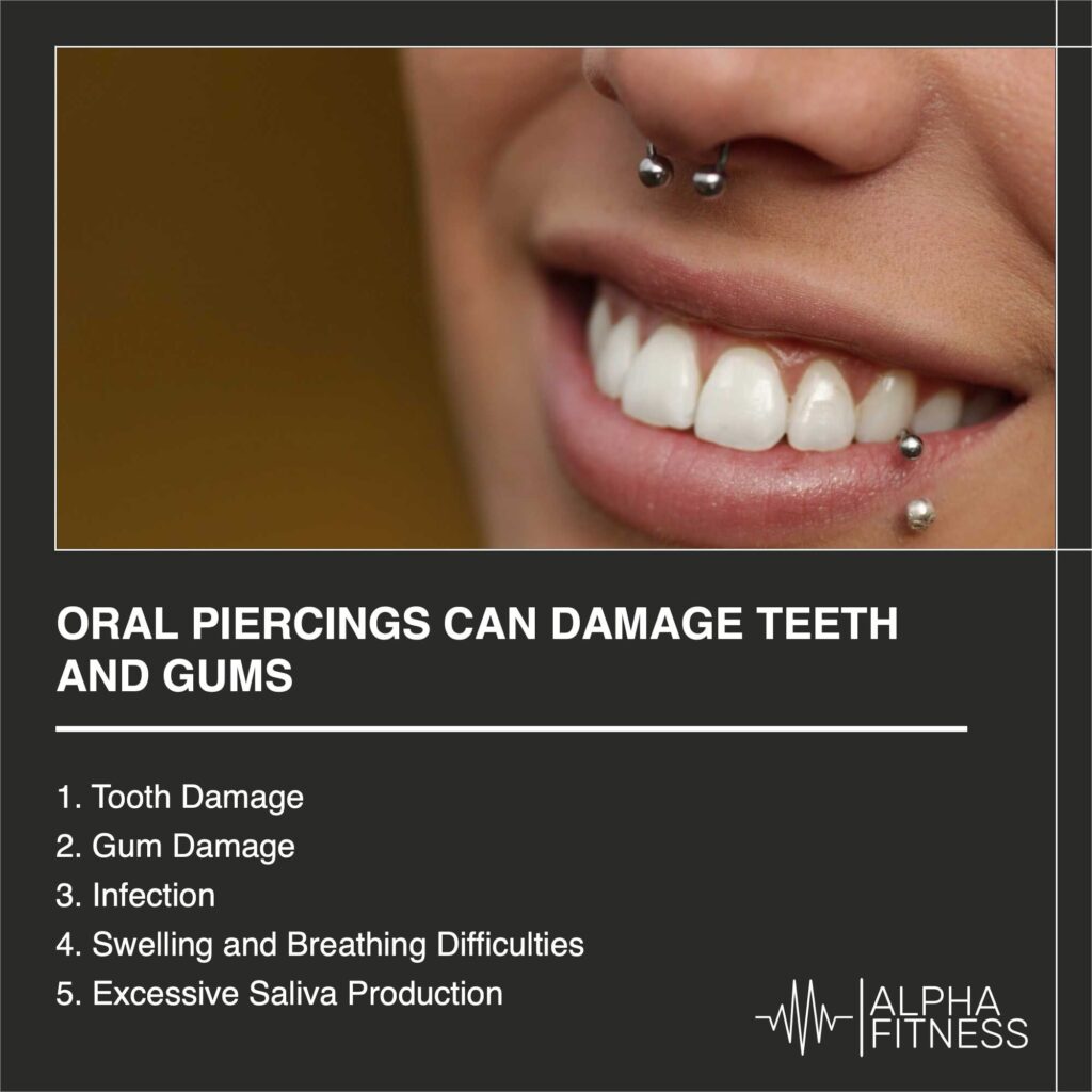 Oral piercings can damage teeth and gums - AlphaFitness.Health