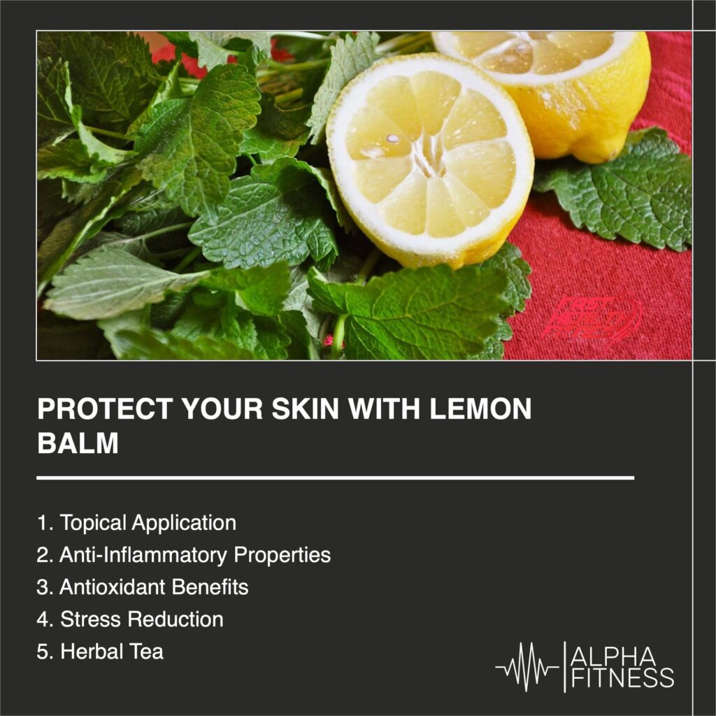 Protect your skin with lemon balm - AlphaFitness.Health