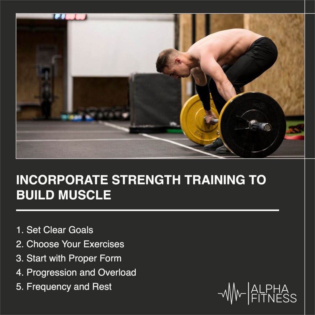 Incorporate strength training to build muscle - AlphaFitness.Health